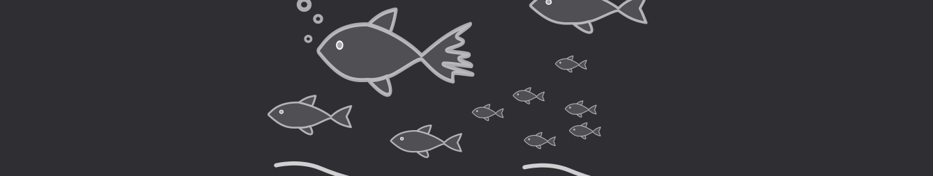 Разрушение плавников у рыбы